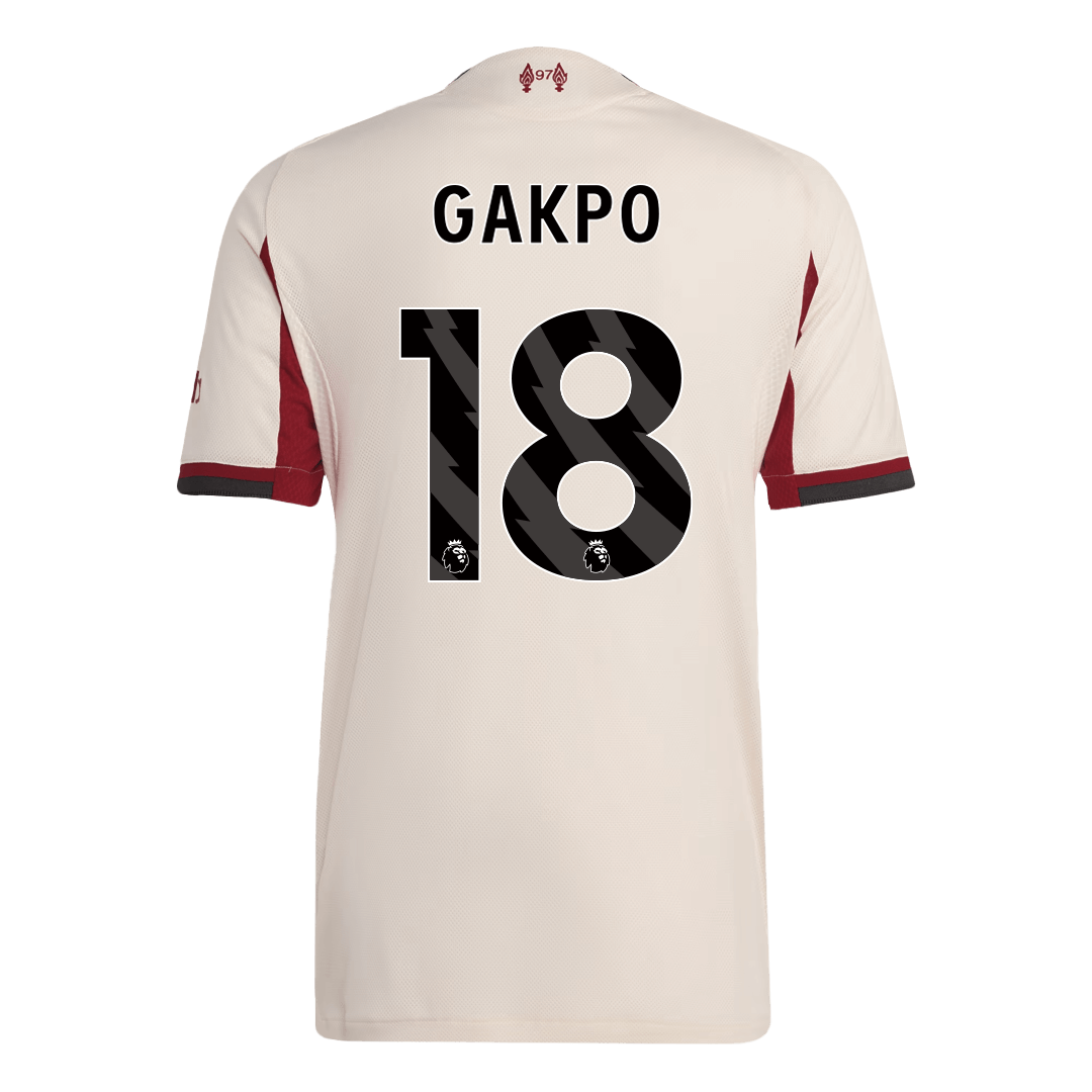GAKPO #18 Liverpool Away Soccer Jersey 2025/26 Player Version – jersey details