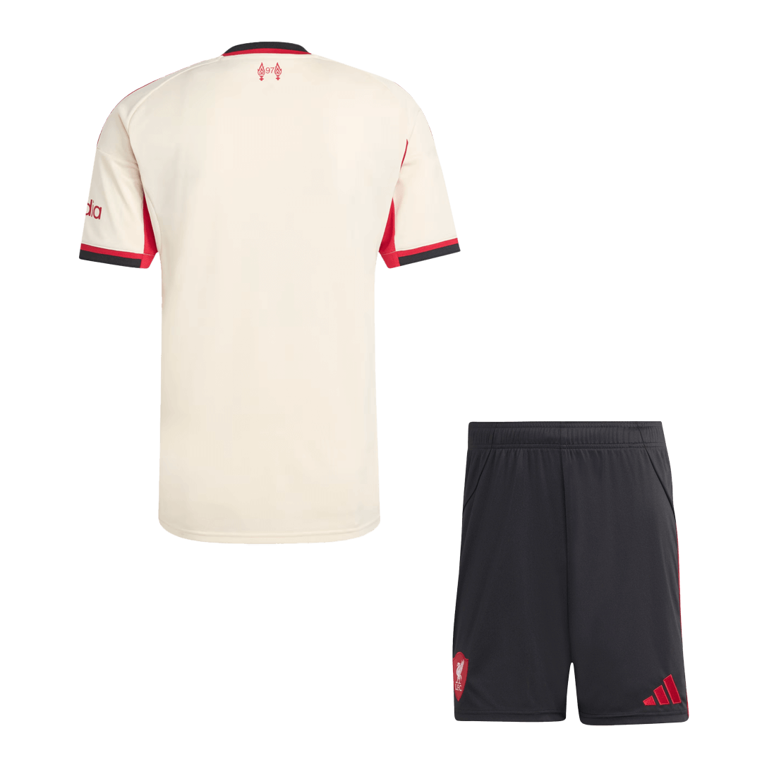 Liverpool Away Soccer Kit β Jersey + Shorts 2025/26 β Fan Version β εεεΎ 2 Liverpool Away Soccer Kit β Jersey + Shorts 2025/26 β Fan Version β back view