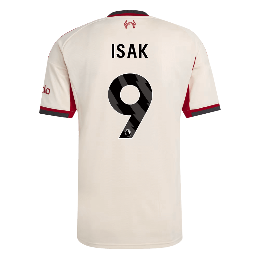 ISAK #9 Liverpool Away Soccer Jersey 2025/26 β Fan Version β εεεΎ 3 ISAK #9 Liverpool Away Soccer Jersey 2025/26 β Fan Version β jersey details