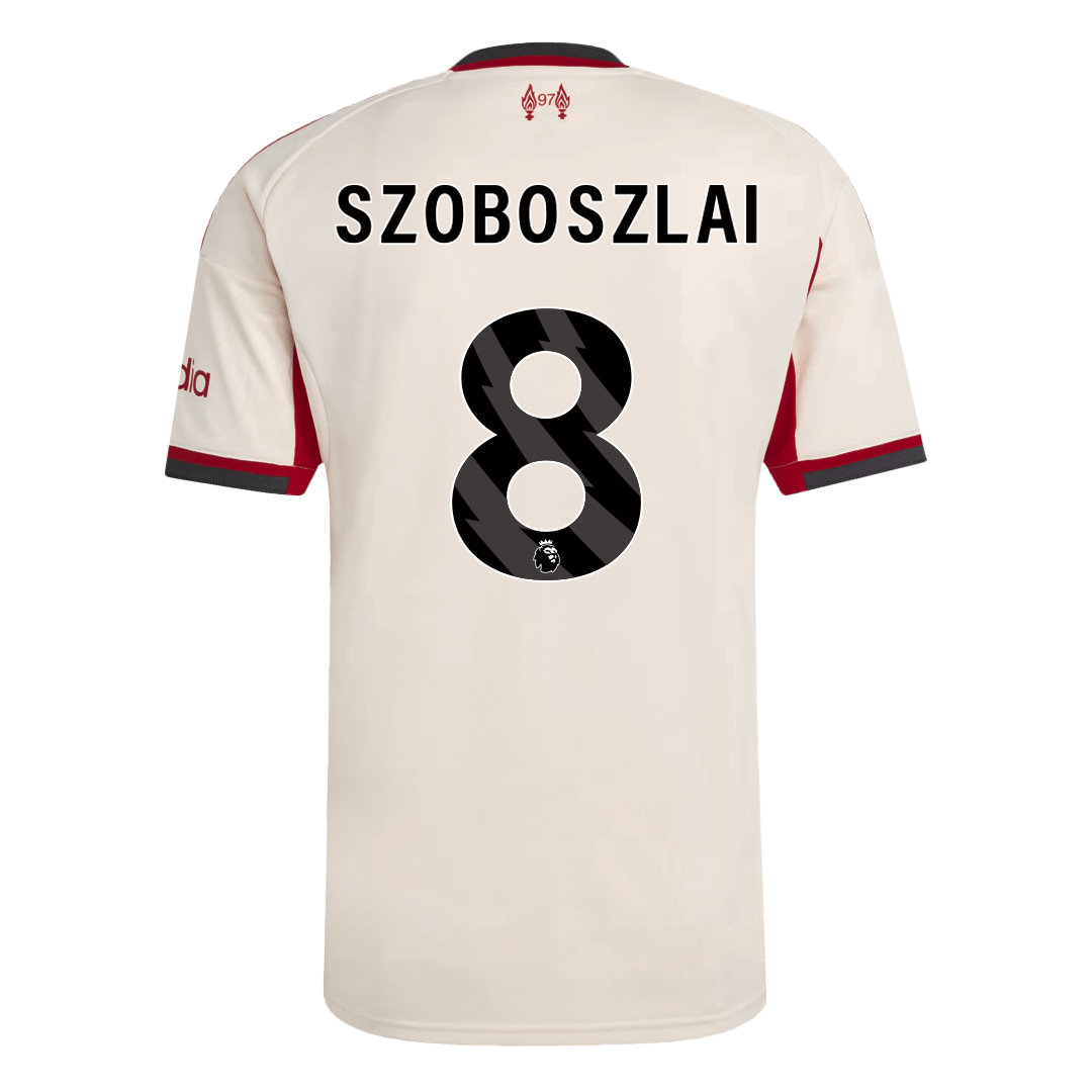 SZOBOSZLAI #8 Liverpool Away Soccer Jersey 2025/26 – Fan Version – jersey details