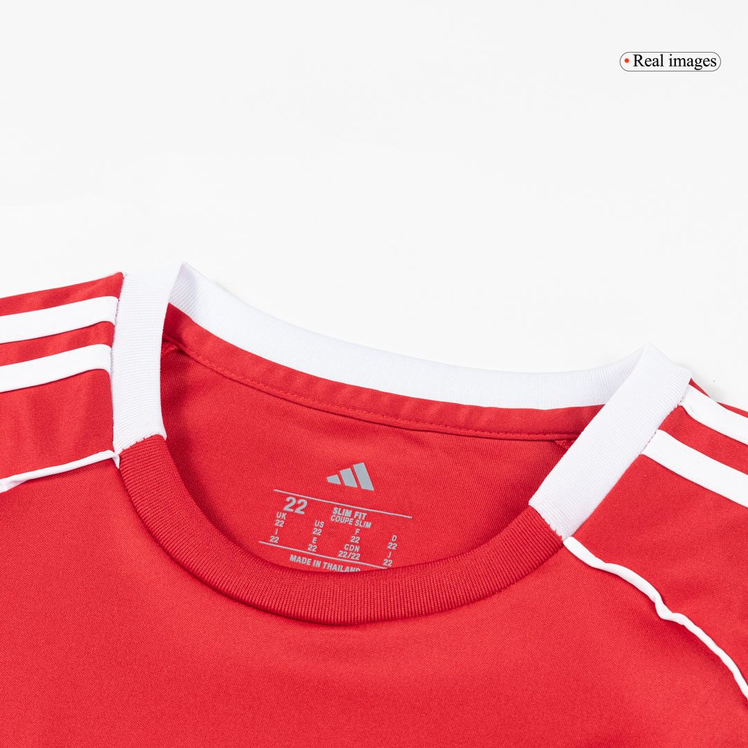 Kid’s Liverpool Home Soccer Jersey Kit(Jersey+Shorts+Socks) 2025/26 – Fan Version – jersey details