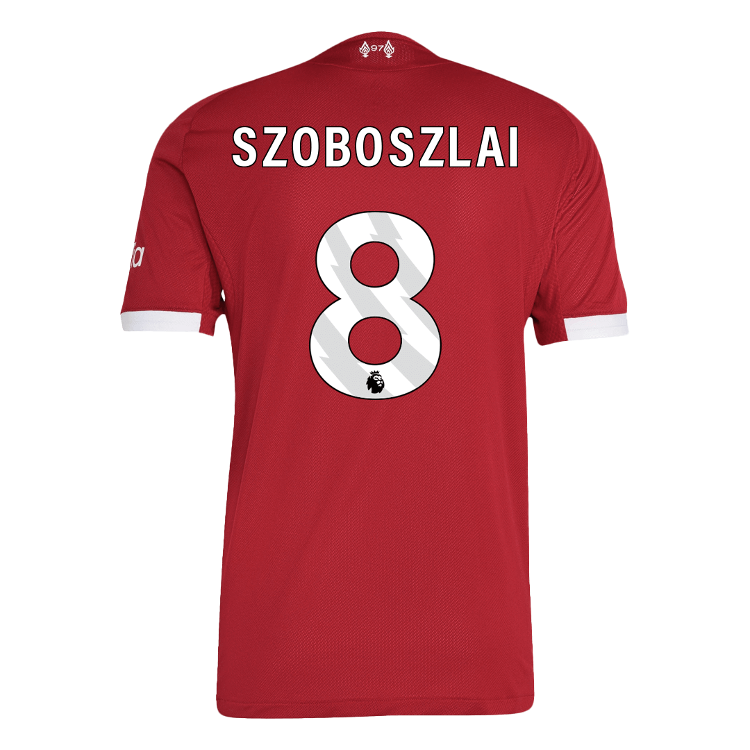 SZOBOSZLAI #8 Liverpool Home Soccer Jersey 2025/26 Player Version – jersey details