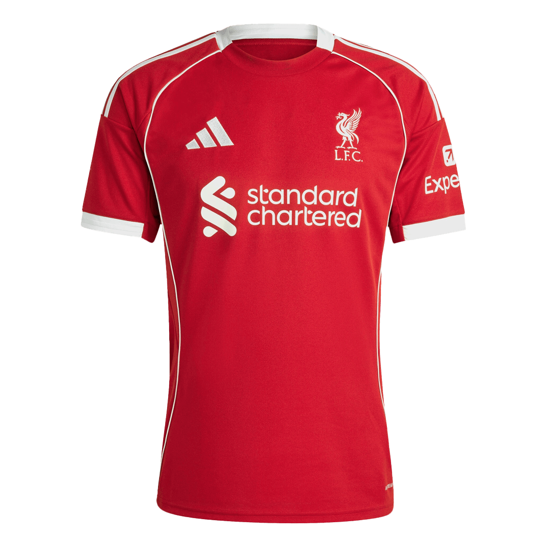 WIRTZ #7 Liverpool Home Soccer Jersey 2025/26 – Fan Version – back view