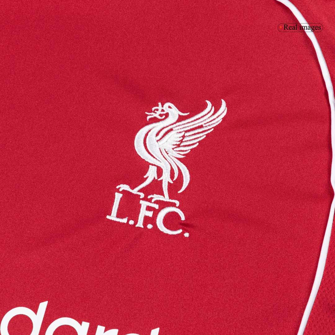 Liverpool Home Soccer Kit – Jersey + Shorts 2025/26 – Fan Version – badge and fabric details