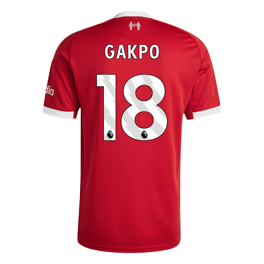 GAKPO #18 Liverpool Home Soccer Jersey 2025/26 – Fan Version – jersey details