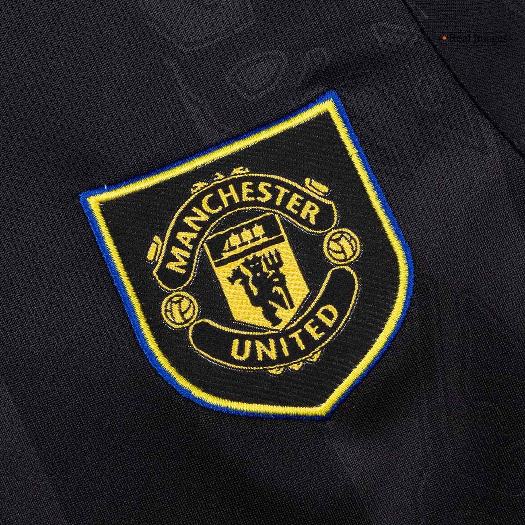 Kid’s Manchester United Third Away Soccer Jersey Kit(Jersey+Shorts+Socks) 2025/26 – Fan Version – badge and fabric deta