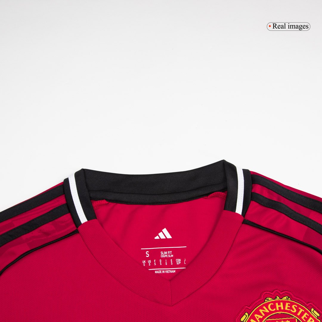 Bruno Fernandes #8 Manchester United Home Soccer Jersey 2025/26 β Fan Version β εεεΎ 3 Bruno Fernandes #8 Manchester United Home Soccer Jersey 2025/26 β Fan Version β jersey details