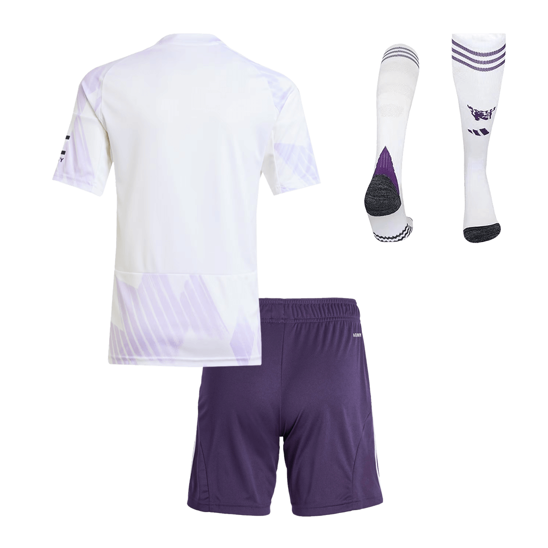Kid’s Manchester United Away Soccer Jersey Kit(Jersey+Shorts+Socks) 2025/26 – Fan Version – back view