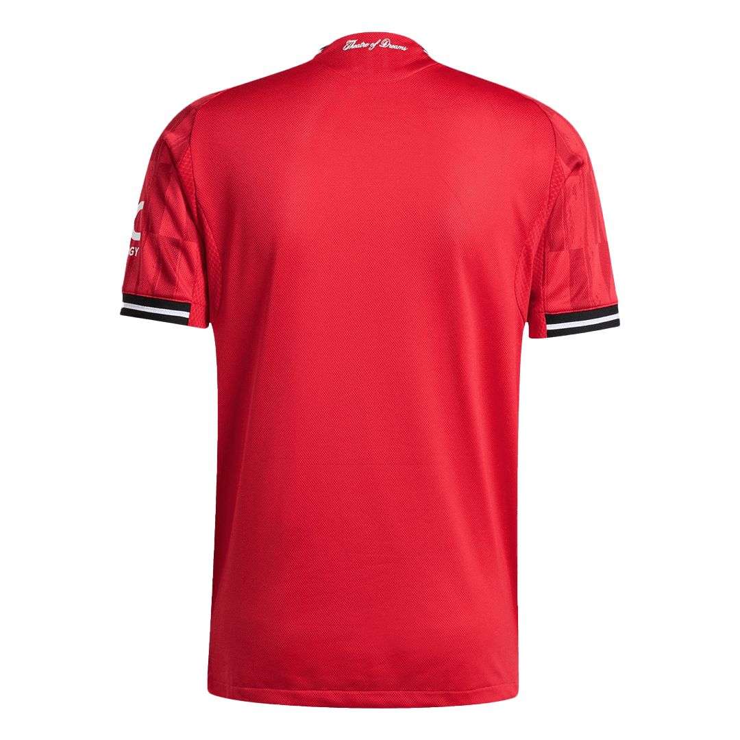Manchester United Home Soccer Jersey 2025/26 Player Version – back view