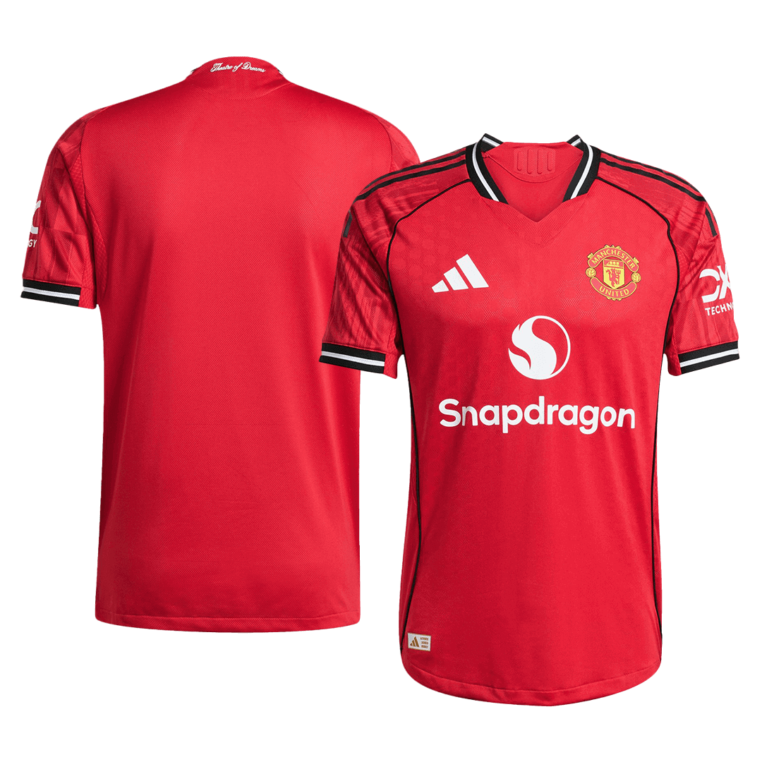 Manchester United Home Soccer Jersey 2025/26 Player Version – jersey details