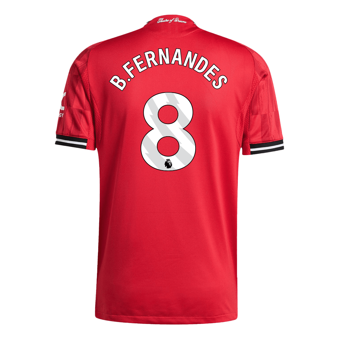 Bruno Fernandes #8 Manchester United Home Soccer Jersey 2025/26 Player Version – jersey details