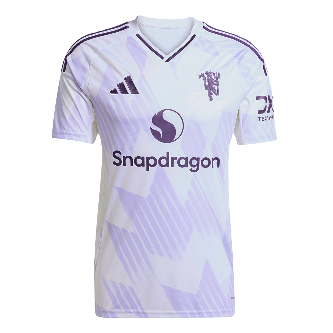 Bruno Fernandes #8 Manchester United Away Soccer Jersey 2025/26 – Fan Version – back view