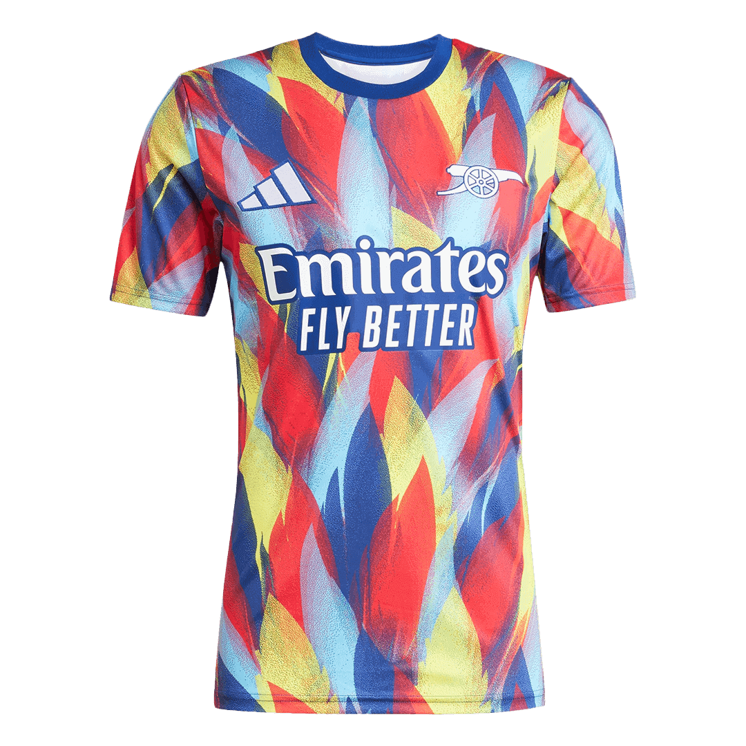 Arsenal Pre-Match Soccer Jersey 2025/26 โ Fan Version โ ๅๅๅพ 1 Arsenal Pre-Match Soccer Jersey 2025/26 โ Fan Version โ front view