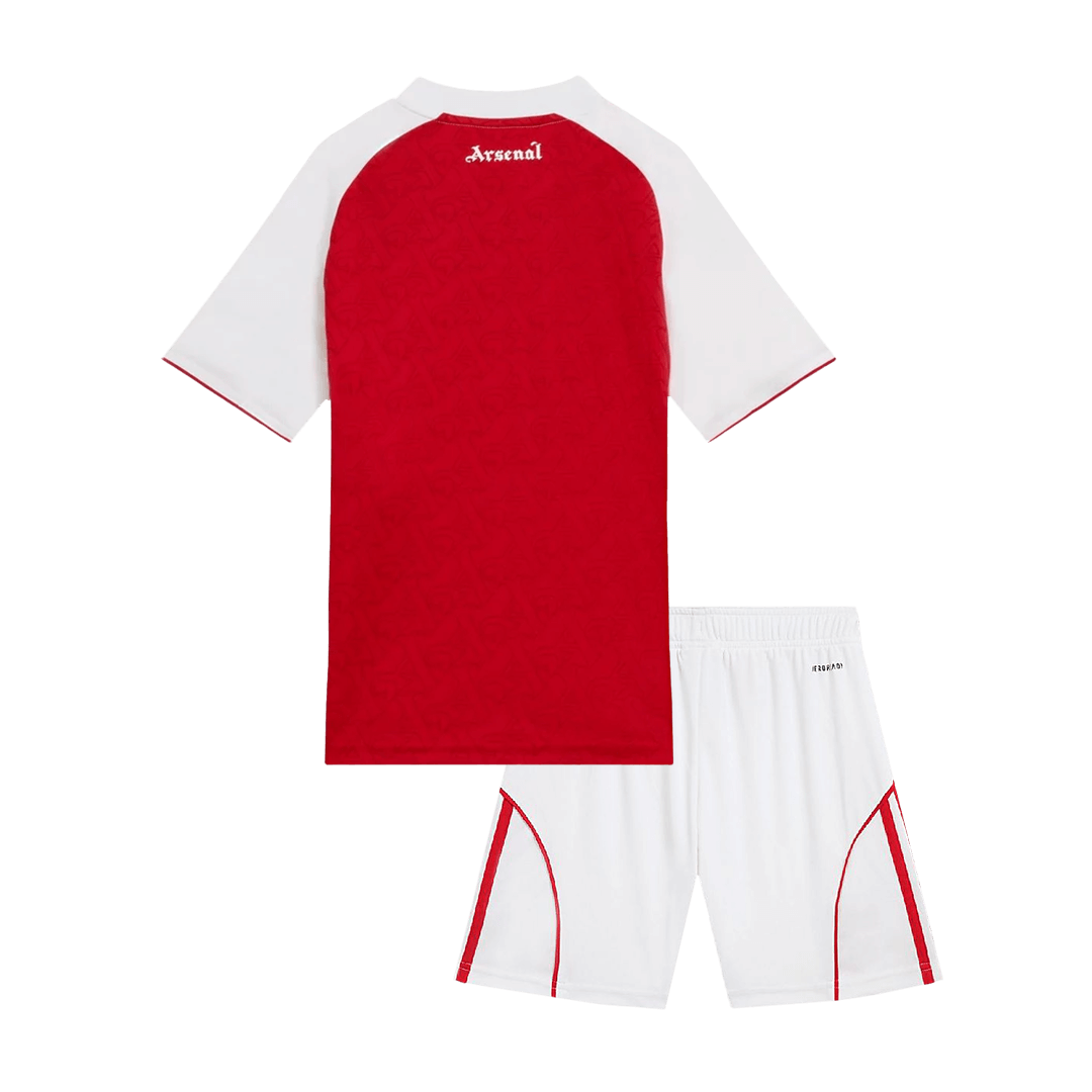 Kid's Arsenal Home Soccer Kit – Jersey + Shorts 2025/26 – Fan Version — 商品图 2 Kid’s Arsenal Home Soccer Kit – Jersey + Shorts 2025/26 – Fan Version – back view