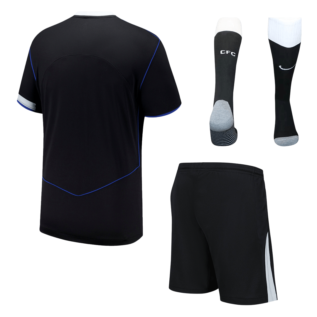 Chelsea Third Away Soccer Jersey Kit(Jersey+Shorts+Socks) 2025/26 – Fan Version – back view