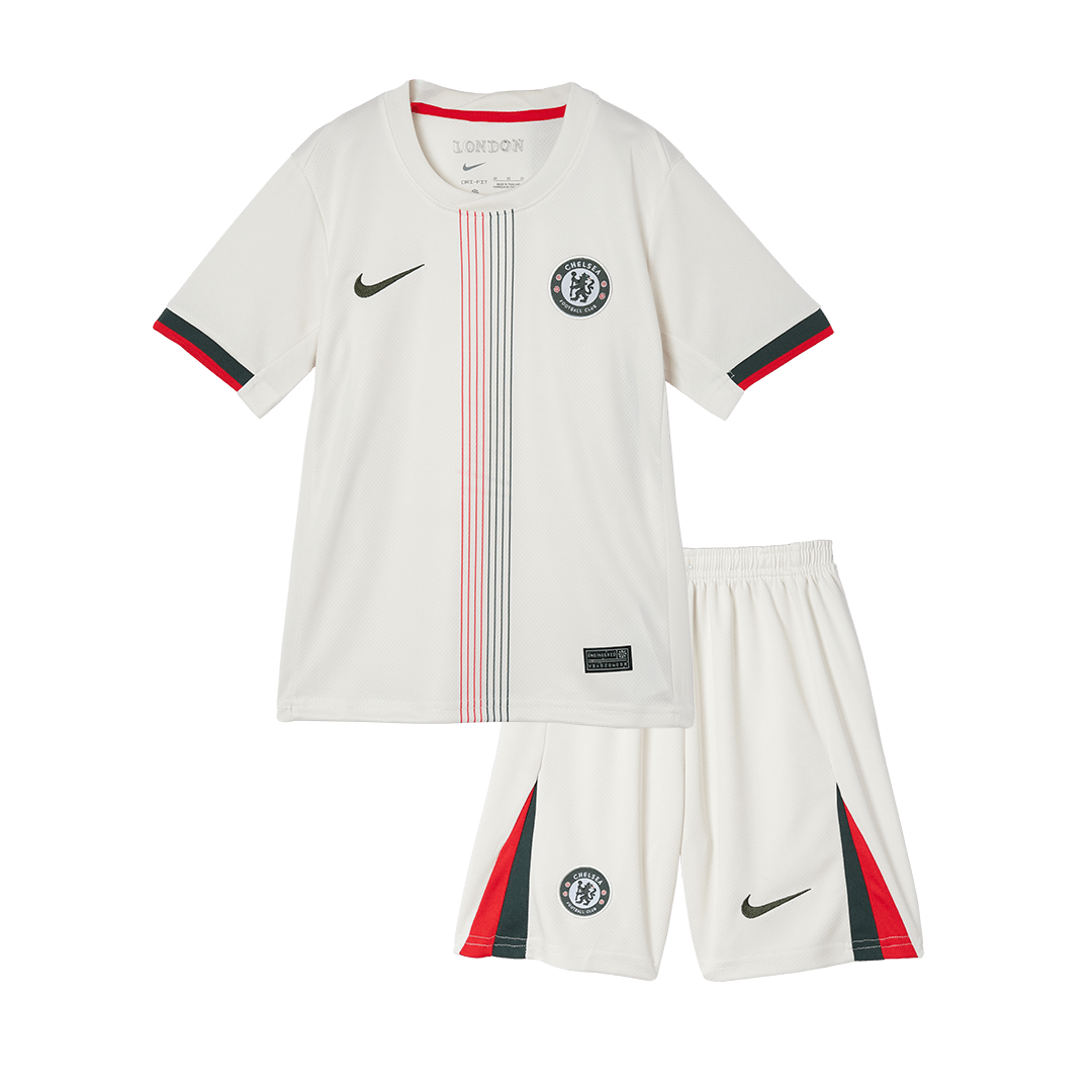 Kid’s Chelsea Away Soccer Kit – Jersey + Shorts 2025/26 – Fan Version – jersey details