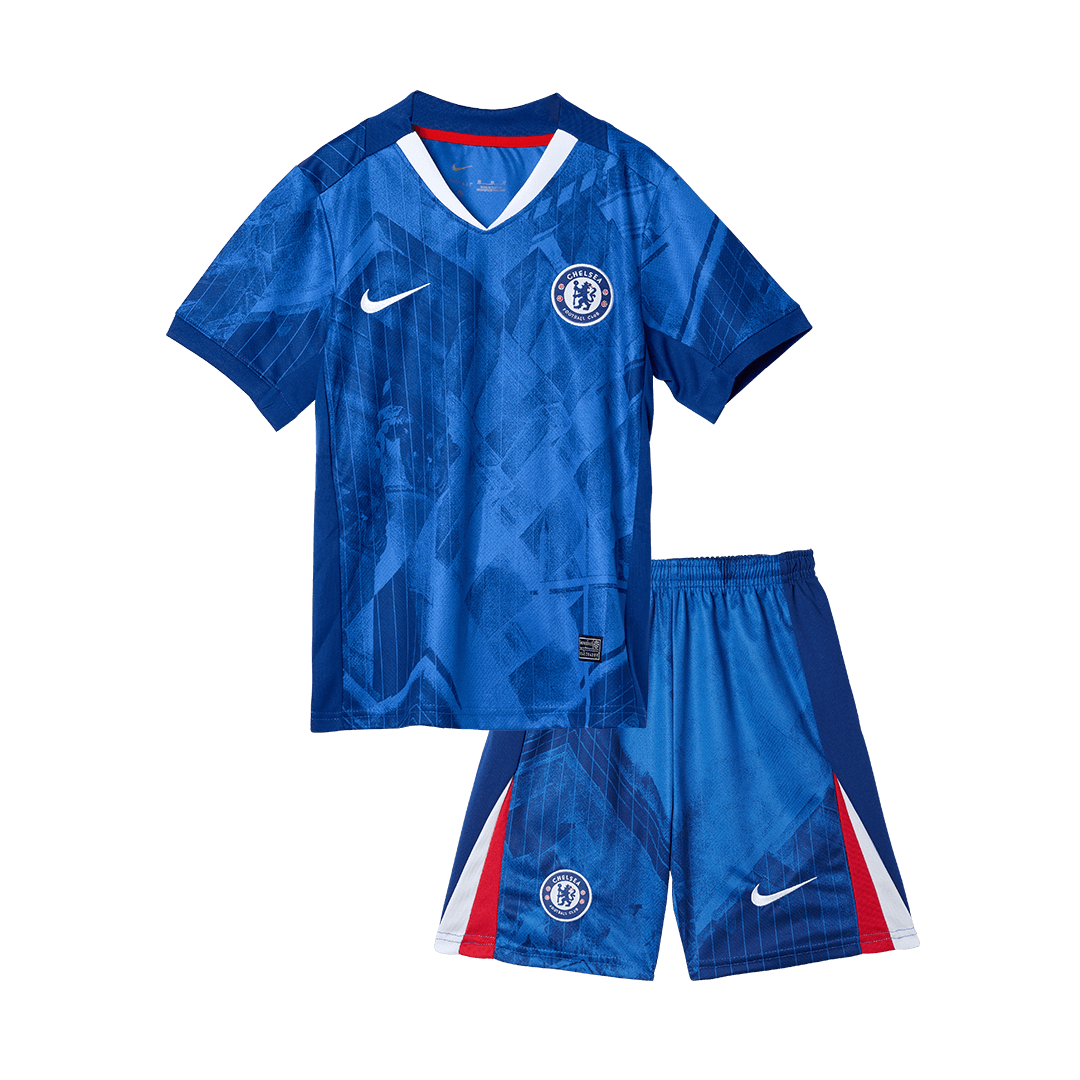 Kid's Chelsea Home Soccer Kit β Jersey + Shorts 2025/26 β Fan Version β εεεΎ 3 Kid’s Chelsea Home Soccer Kit β Jersey + Shorts 2025/26 β Fan Version β jersey details