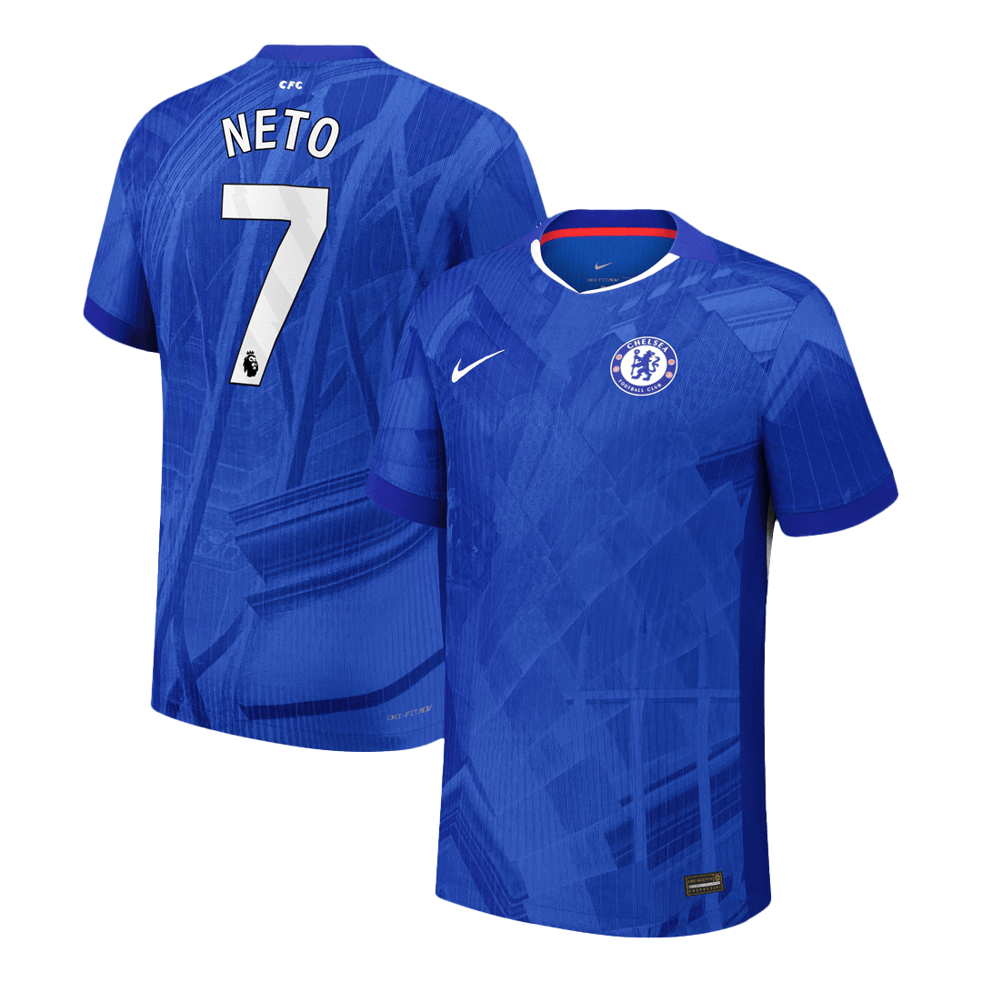 NETO #7 Chelsea Home Soccer Jersey 2025/26 Player Version – front view