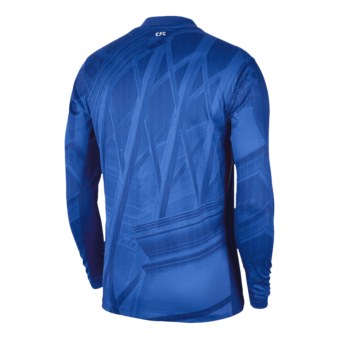 Chelsea Home Long Sleeve Soccer Jersey 2025/26 – Fan Version – back view