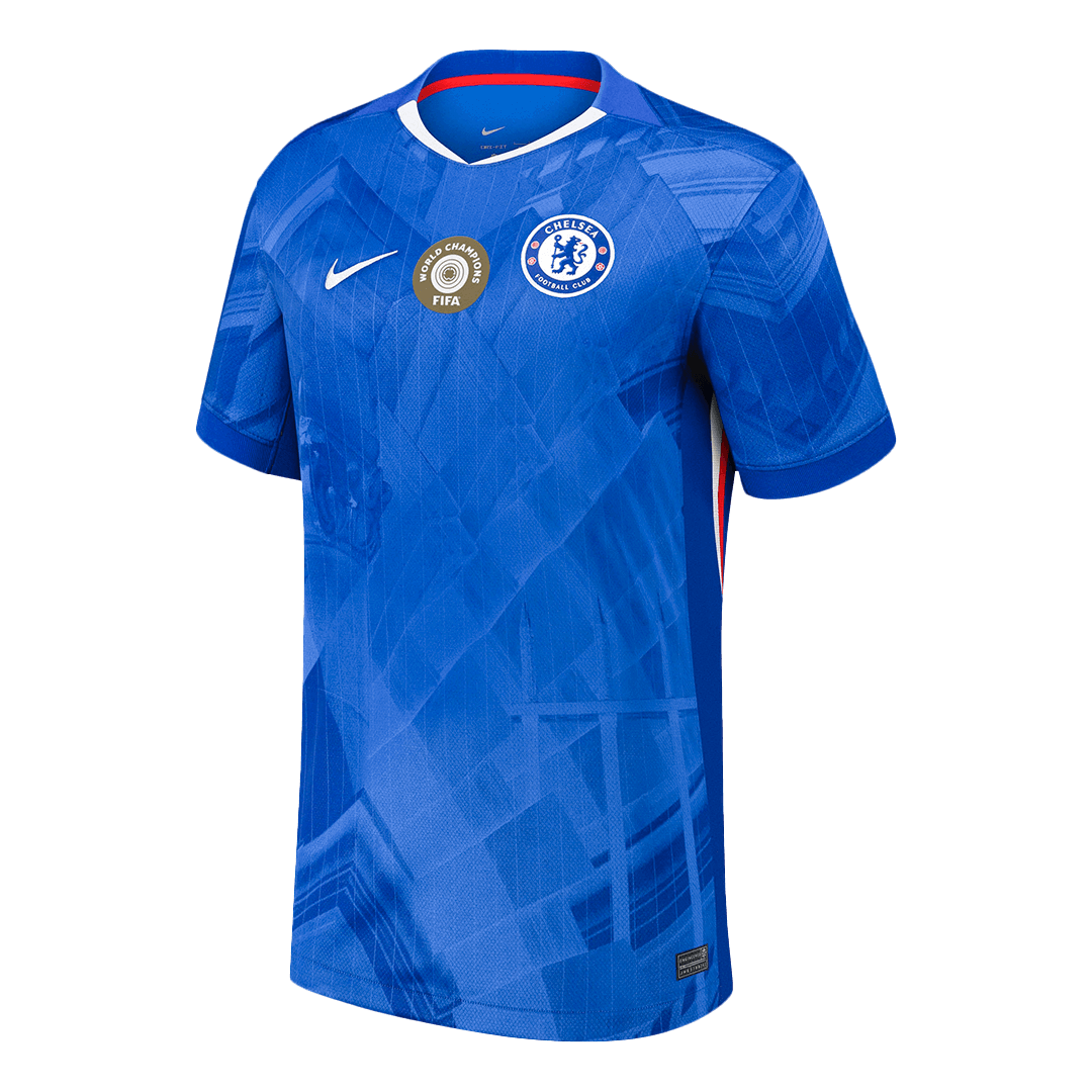 WORLD CHAMPIONS #25 Chelsea Home Soccer Jersey 2025/26 – Fan Version – back view