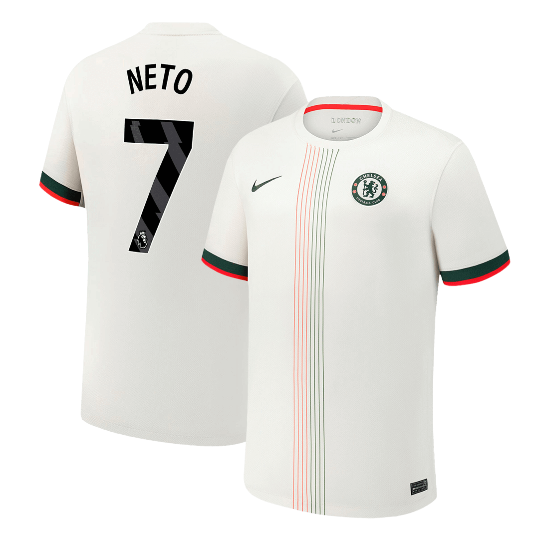 NETO #7 Chelsea Away Soccer Jersey 2025/26 – Fan Version – front view