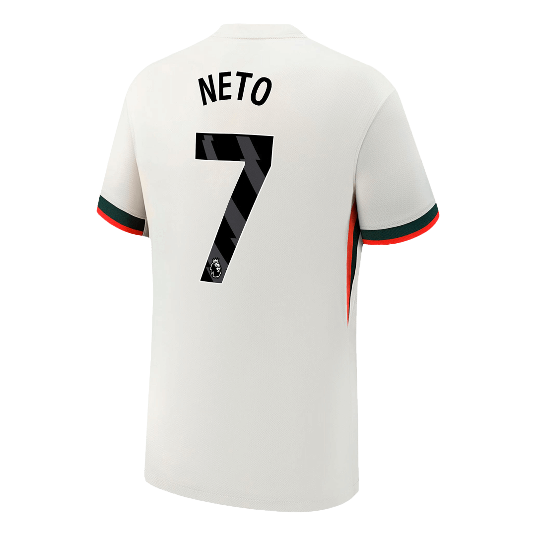 NETO #7 Chelsea Away Soccer Jersey 2025/26 – Fan Version – jersey details