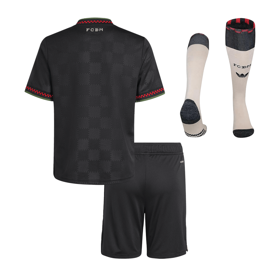 Kid's Bayern Munich Third Away Soccer Jersey Kit(Jersey+Shorts+Socks) 2025/26 – Fan Version — 商品图 2 Kid’s Bayern Munich Third Away Soccer Jersey Kit(Jersey+Shorts+Socks) 2025/26 – Fan Version – back view