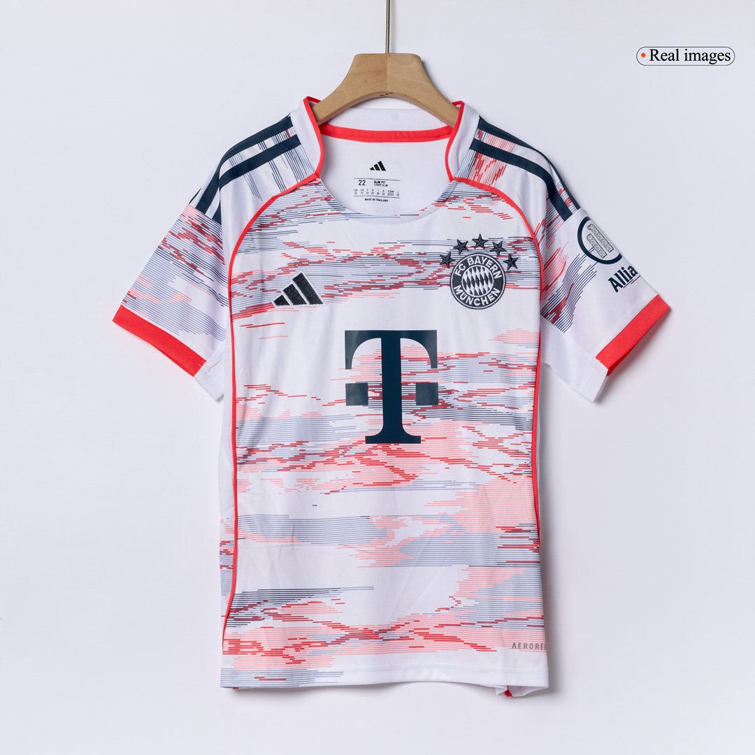 Kid's Bayern Munich Away Soccer Jersey Kit(Jersey+Shorts+Socks) 2025/26 β Fan Version β εεεΎ 3 Kid’s Bayern Munich Away Soccer Jersey Kit(Jersey+Shorts+Socks) 2025/26 β Fan Version β jersey details