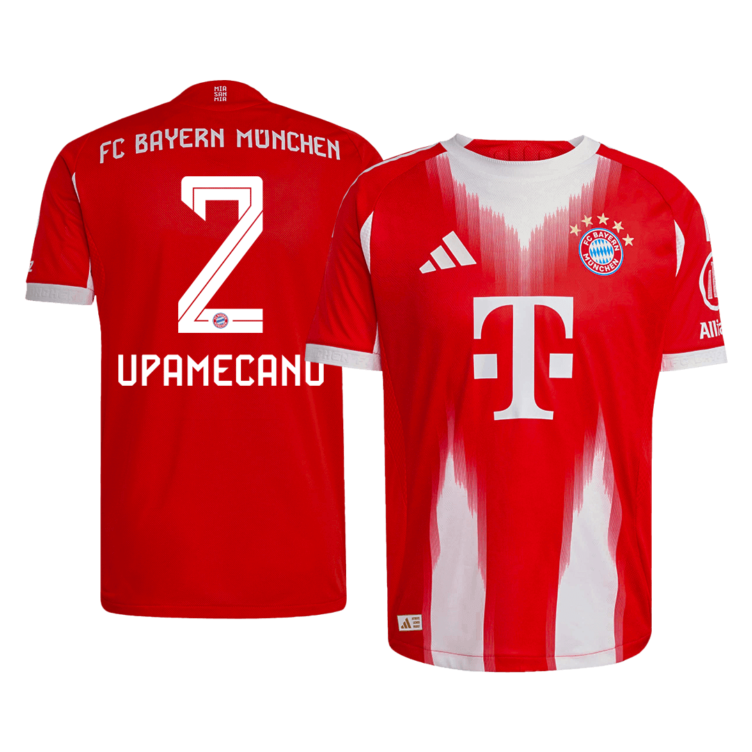 UPAMECANO #2 Bayern Munich Home Soccer Jersey 2025/26 Player Version – front view
