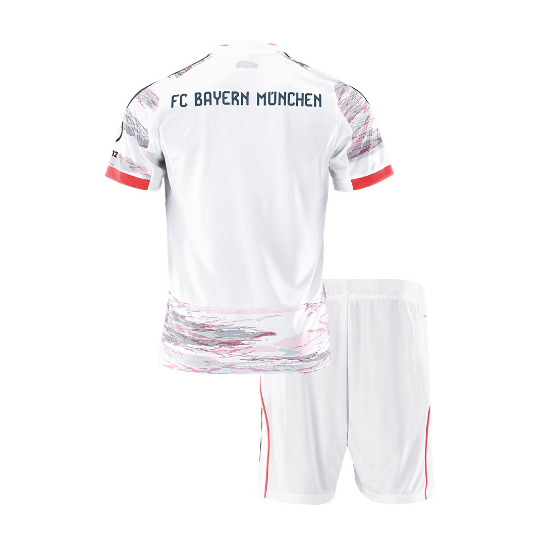 Kid’s Bayern Munich Away Soccer Kit – Jersey + Shorts 2025/26 – Fan Version – back view