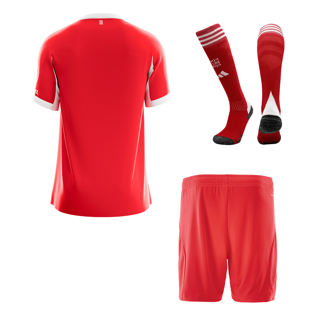 Bayern Munich Home Soccer Jersey Kit(Jersey+Shorts+Socks) 2025/26 – Fan Version – back view