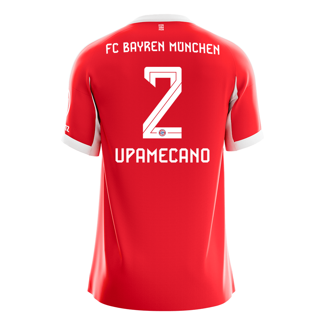 UPAMECANO #2 Bayern Munich Home Soccer Jersey 2025/26 β Fan Version β εεεΎ 2 UPAMECANO #2 Bayern Munich Home Soccer Jersey 2025/26 β Fan Version β back view