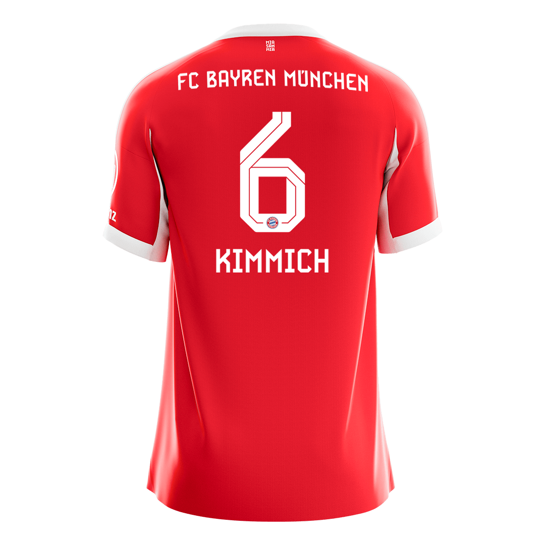 KIMMICH #6 Bayern Munich Home Soccer Jersey 2025/26 – Fan Version – back view