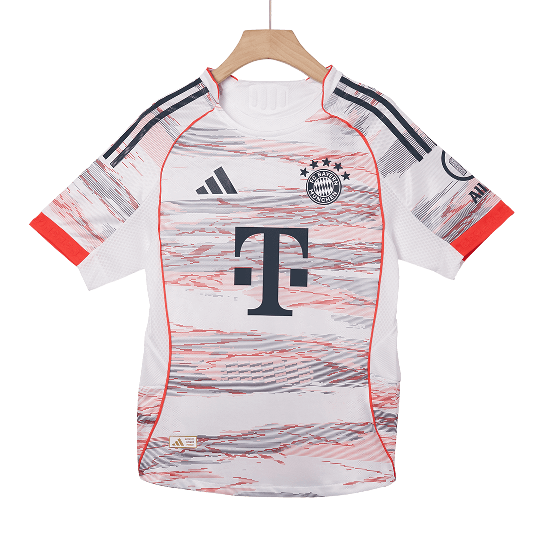 MÜLLER Special #25 Bayern Munich Away Soccer Jersey 2025/26 Player Version – badge and fabric details