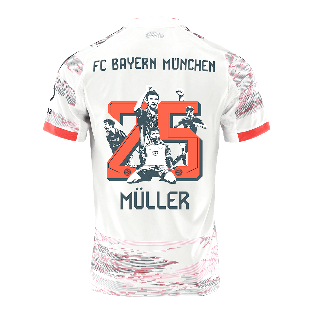 MÜLLER Special #25 Bayern Munich Away Special Soccer Jersey 2025/26 – Fan Version – jersey details