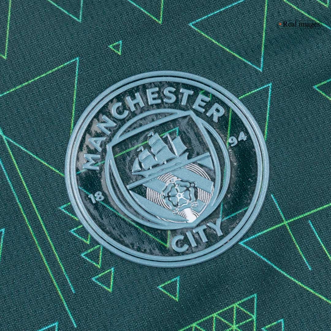 Kid’s Manchester City Soccer Kit – Jersey + Shorts 2025/26 – Fan Version – jersey details