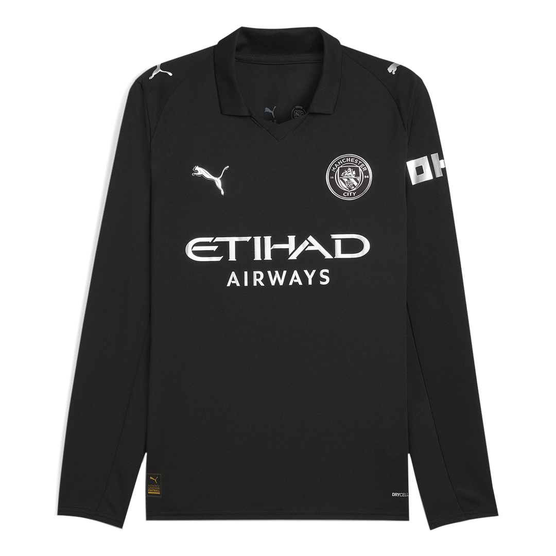 Manchester City Away Long Sleeve Soccer Jersey 2025/26 โ Fan Version โ ๅๅๅพ 1 Manchester City Away Long Sleeve Soccer Jersey 2025/26 โ Fan Version โ front view